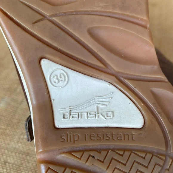 Dansko Steffi Brown Distressed Leather Mary Janes - Picture 14 of 16